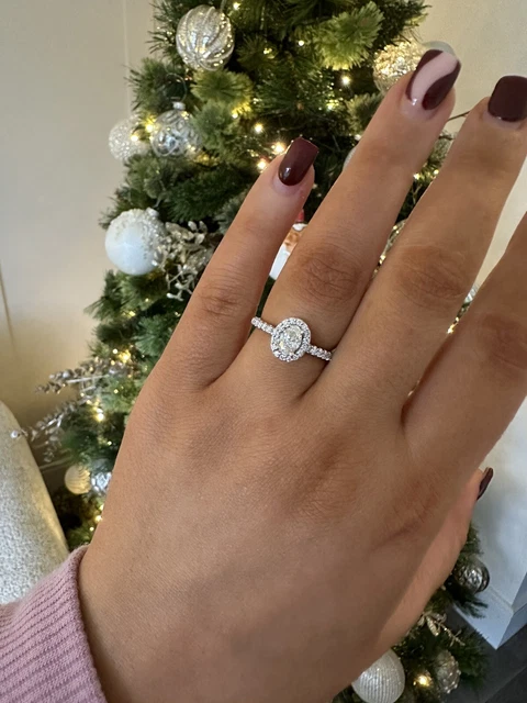 Platinum Diamond Oval Cut Halo Engagement Ring Platinum Diamond Oval Cut Halo Engagement Ring