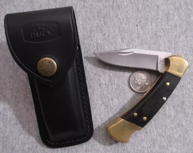 Buck 112 USA folding knife with Buck  sheath lot E