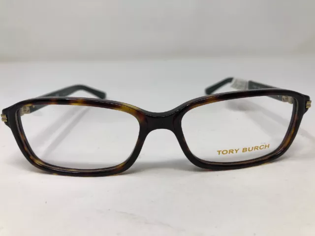 Tory Burch Eyeglasses Frame TY2010 1728 55-15-140 Tortoise/Green Full Rim DD30