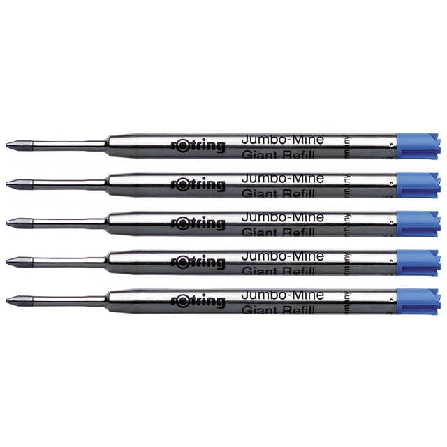 Stylo Bille ROtring 800 - Corps Métallique Noir - Pointe Moyenne Encre Noire - Rechargeable - Design Rétractable