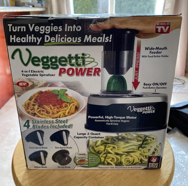 Totalmente Nuevo En Caja Abierta Veggetti Power 4-en-1 Electric Vegetti Power Spiralizador
