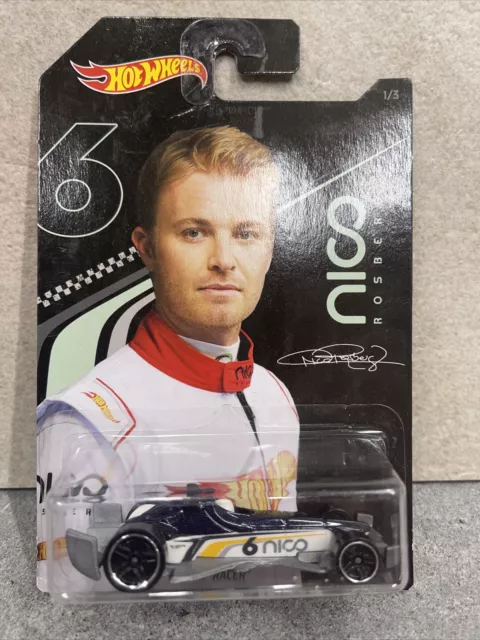 NICO ROSBERG FORMULA ONE 1 HOT WHEELS DIE CAST CAR No 1/3