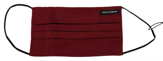 Máscara facial DOLCE & GABBANA marrón seda plisada correa elástica talla única 130usd