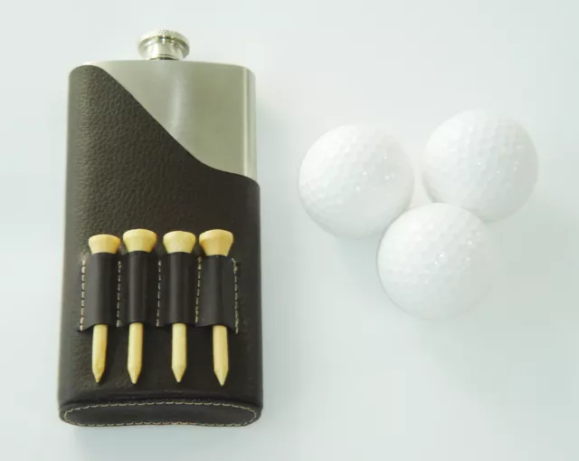 Golf Geschenk Set Flachmann Deluxe