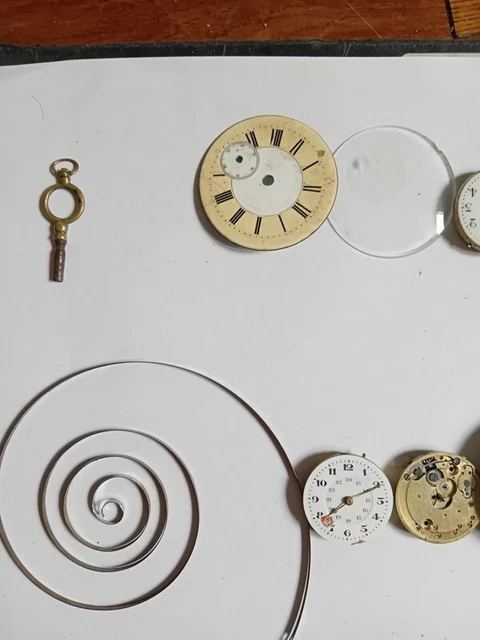 Lot De Pièces D'horlogerie Anciennes – Montres Gousset & Réveils