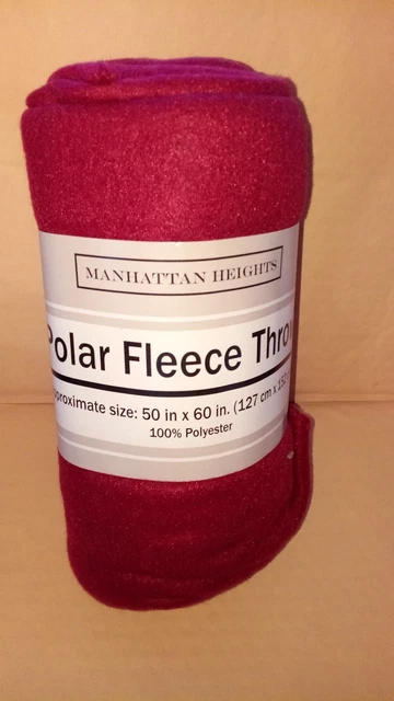 Manhattan heights polar top fleece throw