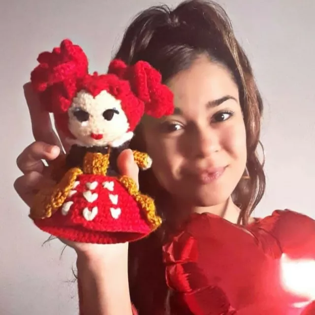 Regina di cuori Bambola collezione amigurumi alice wonderland disney regalo