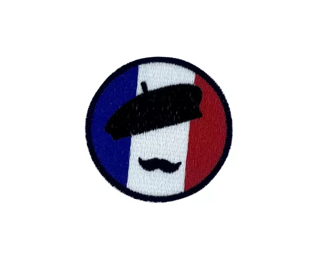 Patch aufnaher aufbugler applikation bügelbild frankreich fahne flaggen flagge