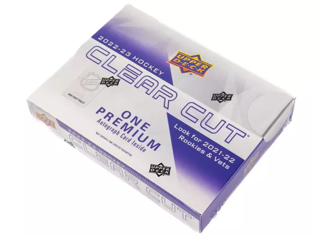 2022/23 Upper Deck Clear Cut Hockey Factory Sealed NHL Hockey Hobby Box 1 Card 2