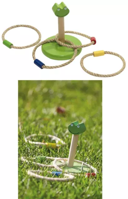 Ringwurfspiel Frosch Spiel Holz Kinderspielzeug Wurfspiel Outdoor Spielzeug