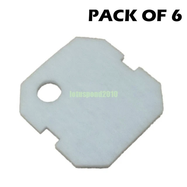 Replacement Fine White Filter Pad for Jebao 503 Canister Filter, Set of 6