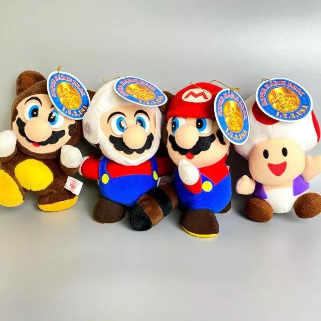 Seltenes 1993 Super Mario Collection Nintendo Plüschtier-Set mit 4...