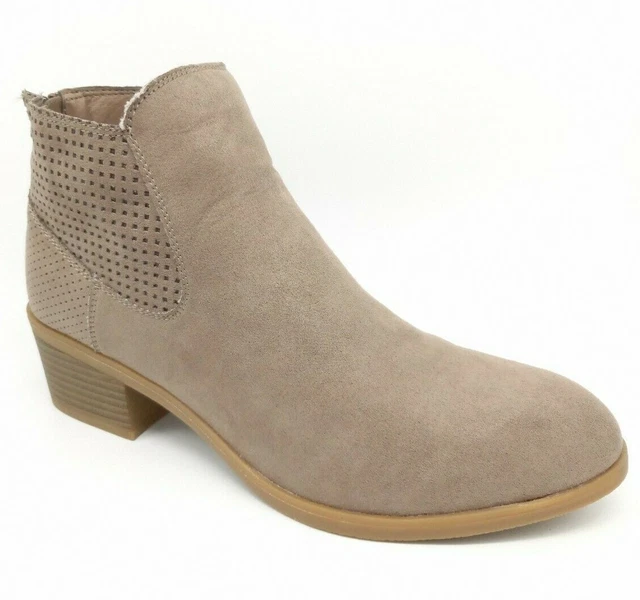Bottines Bottes Chaussures Femme 38 39 40 - Daim Talon Taupe Marron Ville Shoes