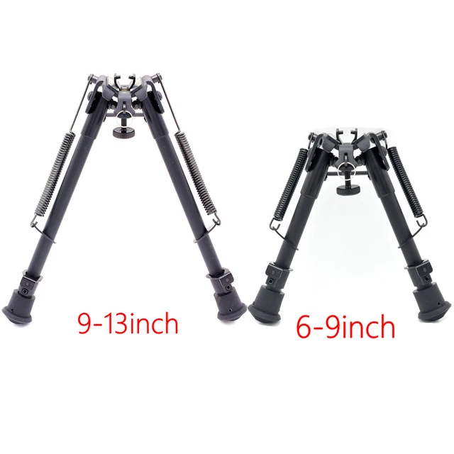 6,9& HARRIS STYLE Rifle Bipod Adjustable Spring Return with Adapter For
