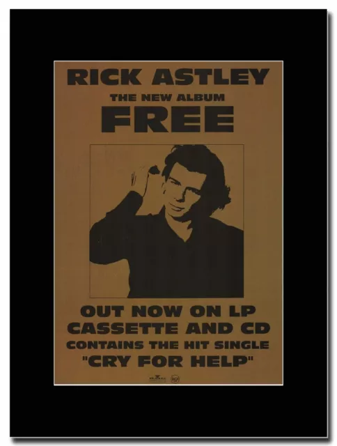 RICK ASTLEY - Free - Matted Mounted Magazine Artwork $19.92 - PicClick