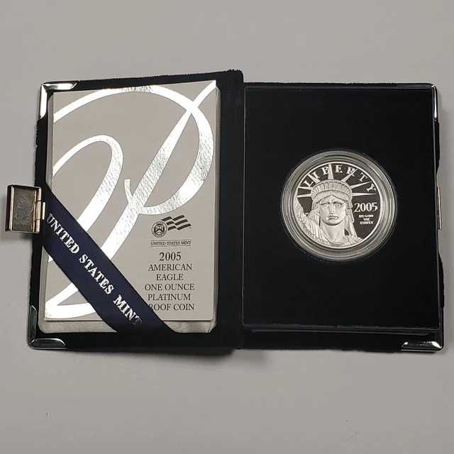 2005-W P$100 1 oz Platinum American Eagle Proof - COA - SKU-G2836