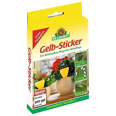 Neudorff Gelb-Sticker 10 Piezas Gelbsticker Gelbstecker Sciaridae Pulgones