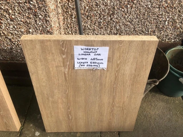 3 PIECES OF Howdens Linear Oak Breakfast Bar Worktop Off Cuts