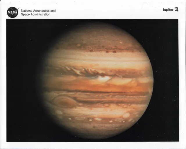 NASA Photo Jupiter 1993 Educational Solar System With Information On Back 8 x 10