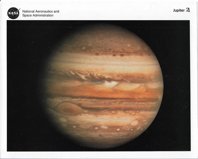 NASA Photo Jupiter 1993 Educational Solar System With Information On Back 8 x 10