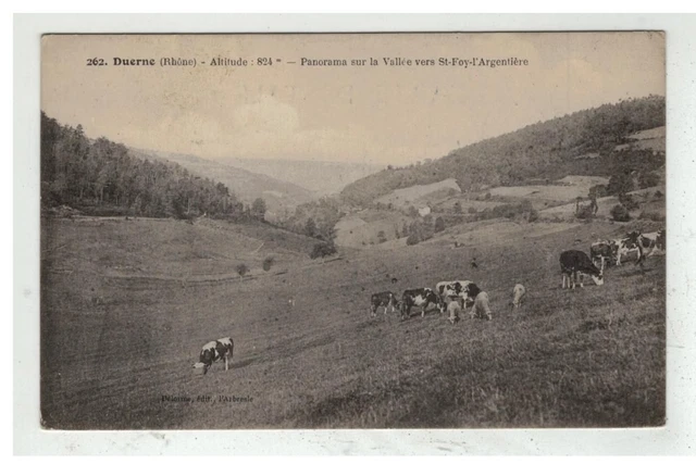69 Duerne #12096 Panorama Sur La Vallee Vers Saint Foy L Argentiere Nâ° 262 Vach