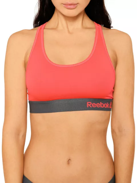 Womens Reebok Sports Bra Black/ Grey Low Impact Bralette Yoga 2pc Reebok S- XL
