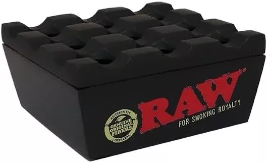 RAW Rolling Papers Regal New BLACK Ashtray - RAW Regal Windproof Ashtray