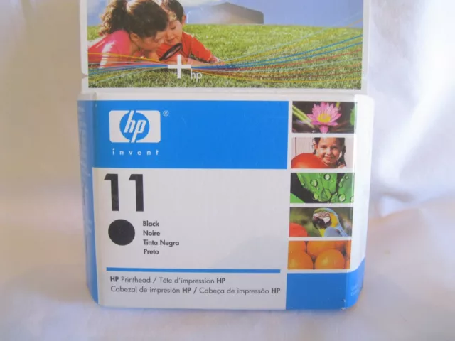 New Sealed Genuine HP 11 Printhead Black C4810A Sealed Box Ships Fast