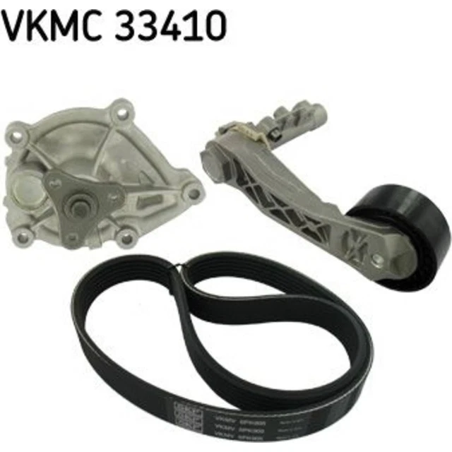 SKF VKMC 33410 Wasserpumpe Keilrippenriemensatz für PEUGEOT CITROEN MINI