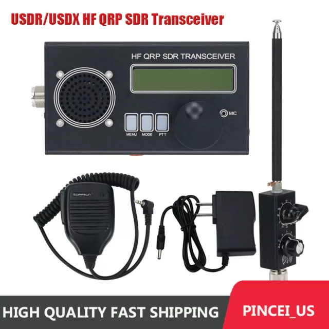 HamGeek 8-Band 5W USDR/USDX HF QRP SDR Transceiver SSB/CW Transceiver w/ Antenna