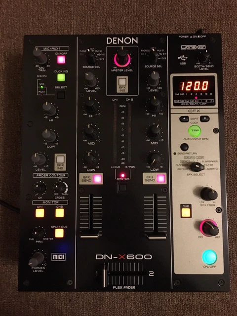 DENON DN-X600 2 Channel Profesional Dj Mixer £108.00