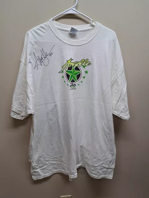 NHRA Angelle Seeling Pro Stock Autographed Men's T-Shirt XXL