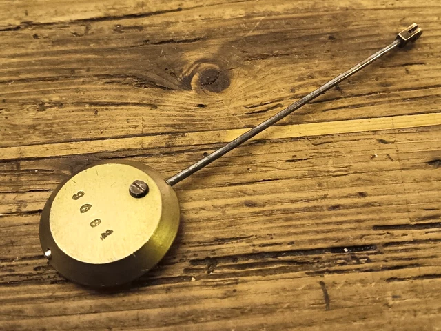 Balancier Ancien Pour Pendule Ou Horloge Mécanique - Métal Et Bronze - Hauteur 26,5 Cm