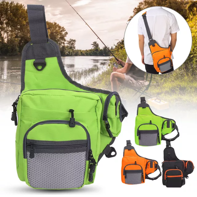 New Polyester Multi Functional Fishing Tackle Crossbody Bag Outdoor Sports Hikin