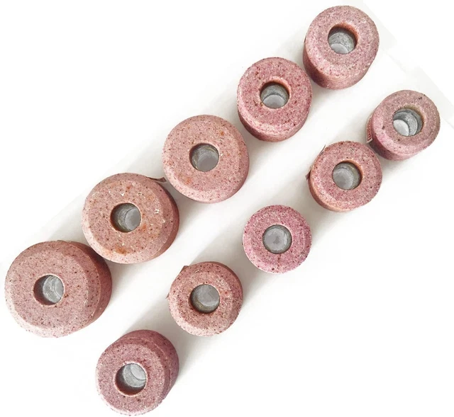 VALVE SEAT GRINDING STONES SET OF 20 PCS For SIOUX HOLDER 11/16 Thread 80 G
