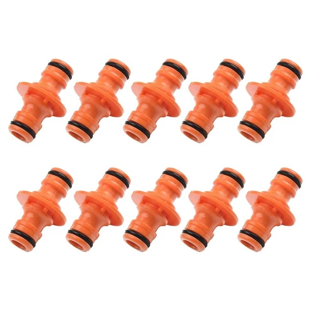 Kit Raccords Tuyau Arrosage 14 Pièces - 10 Doubles, 2 En Y, 2 Connecteurs, 1/2", Pour Jardin, Lavage Voiture