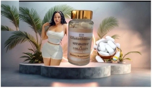 CAPSULE GLUTATHION GLUTA WHITE COLLAGEN SUPER ÉCLAIRCISSANT X 60