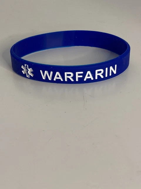 Pulsera anticoagulante médico alerta warfarina anticoagulante anticoagulante anticoagulante Reino Unido