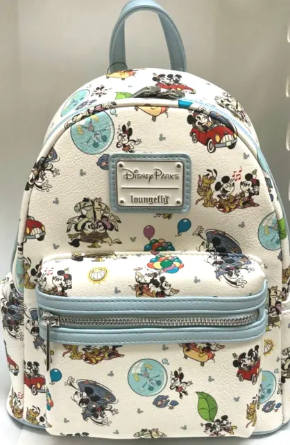 BNWT Disney Parks Loungefly Mickey & Minnie's Runaway Railway Mini Backpack