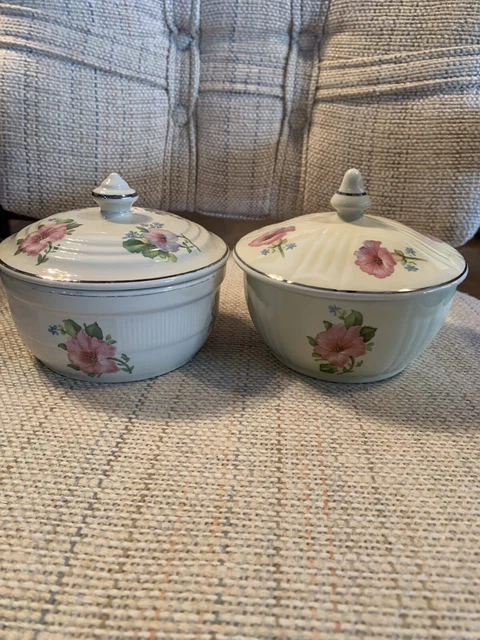 Vintage Hall Pastel Morning Glory “SAMPLE?” UNLISTED Drip Jar + radiance Jar