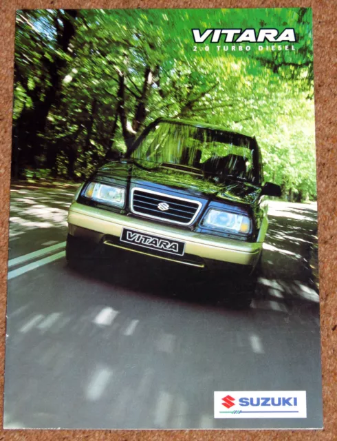 1996-97 SUZUKI VITARA 2.0TD Turbo Diesel Sales Brochure