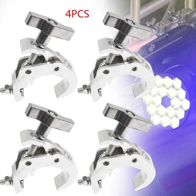 4× Stage Lighting Clamp Truss Bracket Hook Clamp for DJ Projector Bar Light NEW