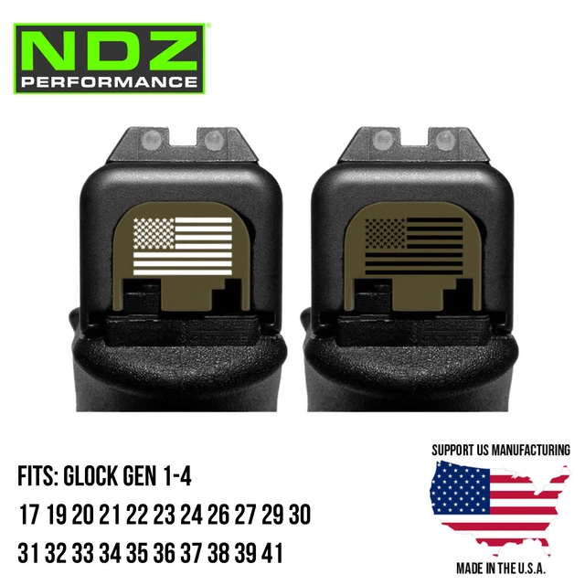 Blue Aluminum Slide Cover Back Plate For Glock Gen 1-5 | Replacement For G17, G19, G21, G22 & More