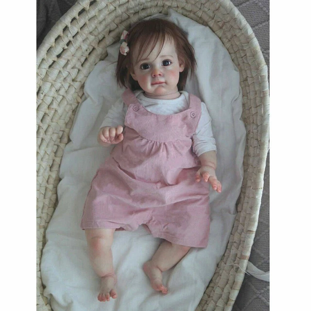 24" Toddler Girl Reborn Baby Dolls Handmade Lifelike Newborn Gift Doll + Clothes