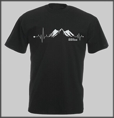 Mountain PULSE T Shirt Alpinismo Arrampicata Scalatore roccia Regalo di Natale da uomo