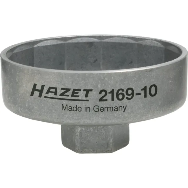 Hazet Ölfilterschlüssel Ölfilterkappe Ölfilter 14 kant 74,4 mm Aluminium 2169-10