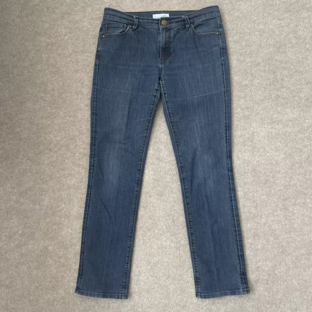 Loft Jeans Womens 28/6 Modern Straight Medium Wash Denim Blue Pants Stretch