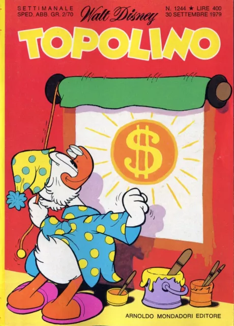 [353] TOPOLINO ed. Mondadori 1979 n. 1244 stato Edicola