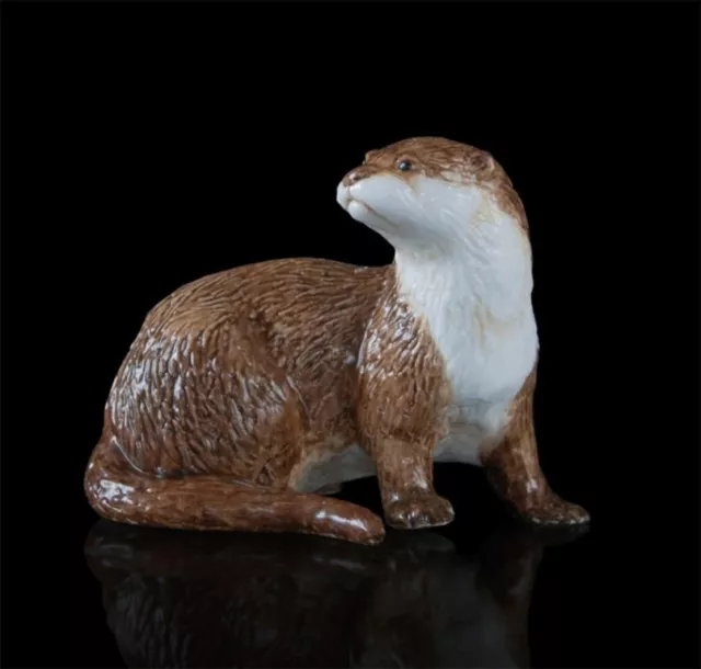 Otter Hand Painted Fine Bone China Miniature Figurine