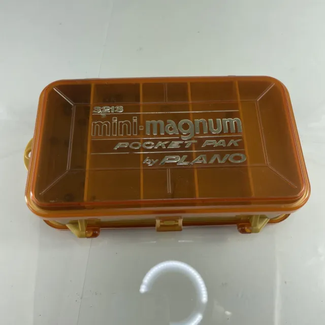 VINTAGE PLANO 3213 Mini Magnum Pocket Pak Tackle Box Double Sided
